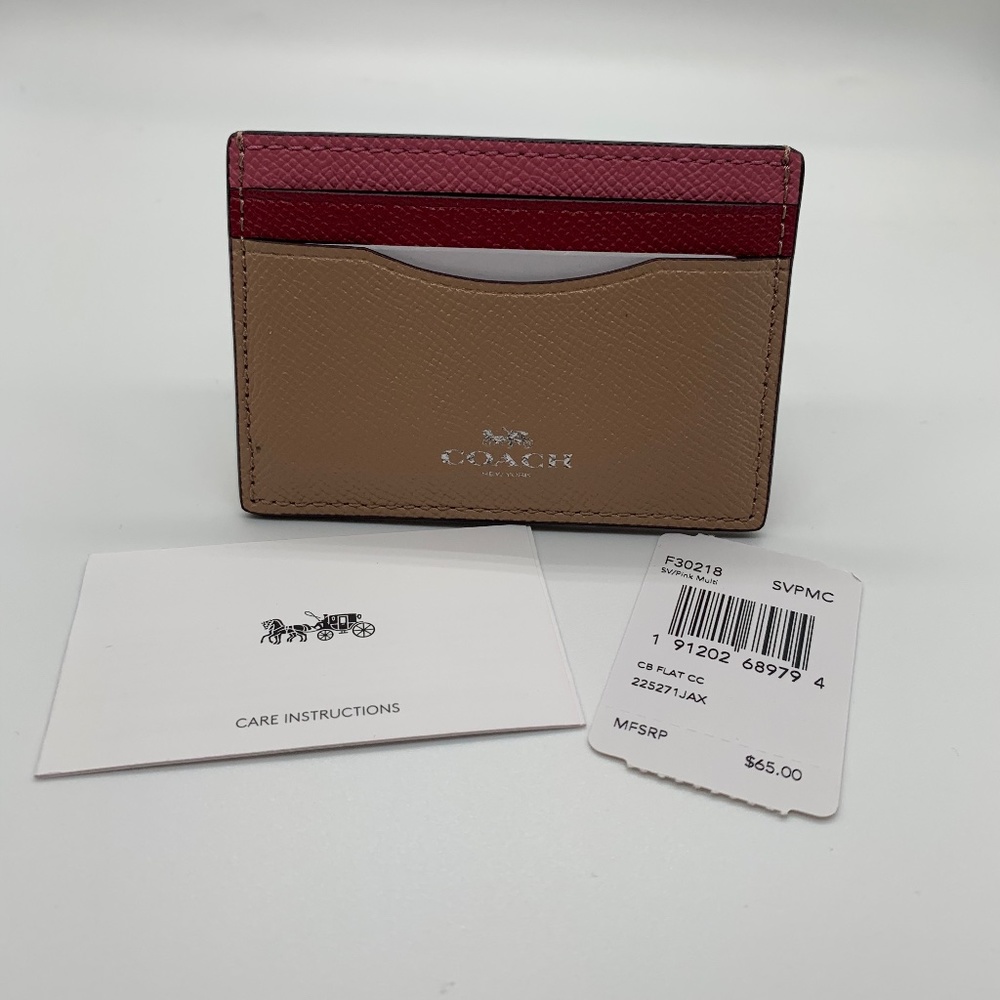 Coach Color Block Card Case - Picture 2 of 5